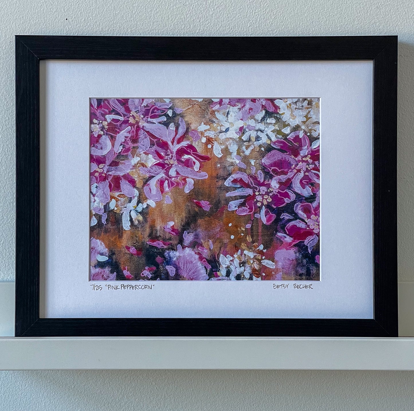 Framed 8" x 10" Print: Pink Peppercorn